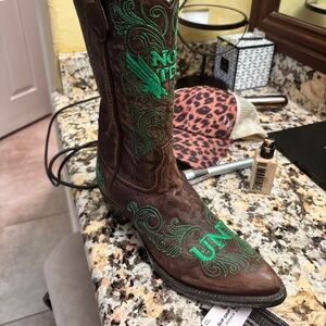 Real leather Gameday UNT boots